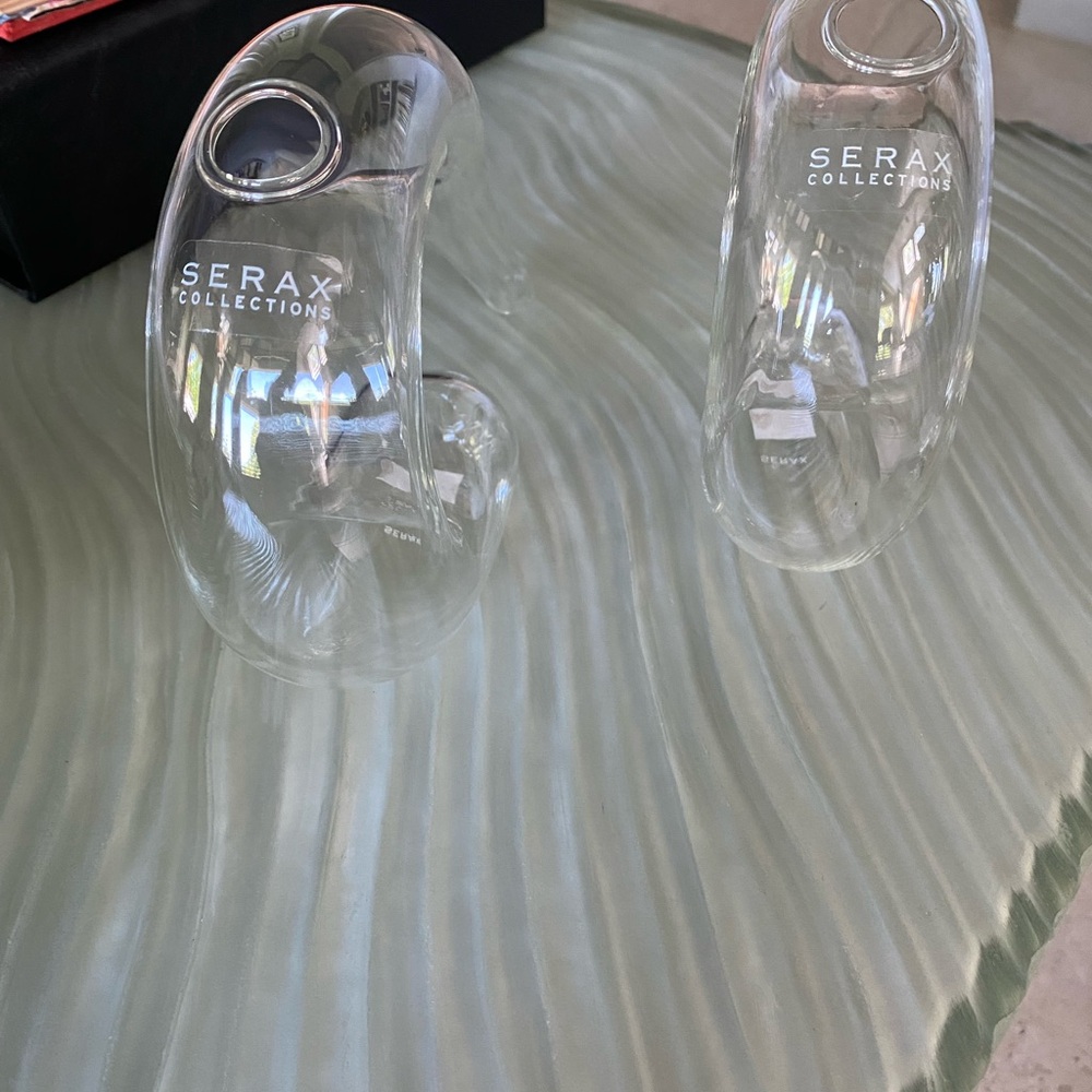 Serax Collections Contemporary Glass Vases Lot of 2